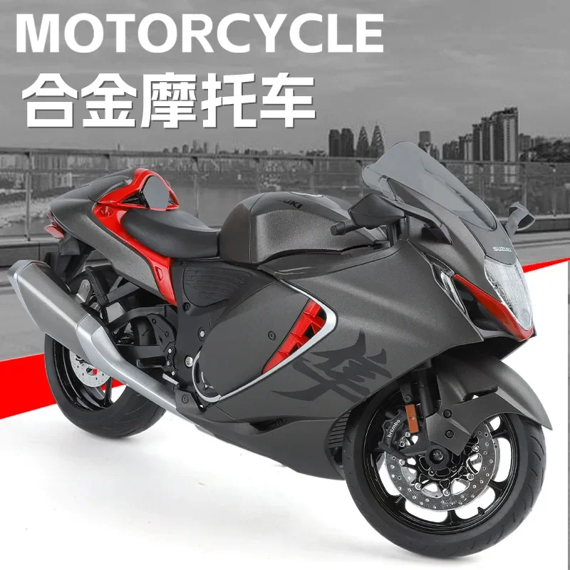 Модель мотоцикла SUZUKI Hayabusa из сплава в масштабе 1:9 Коллекция игрушечных