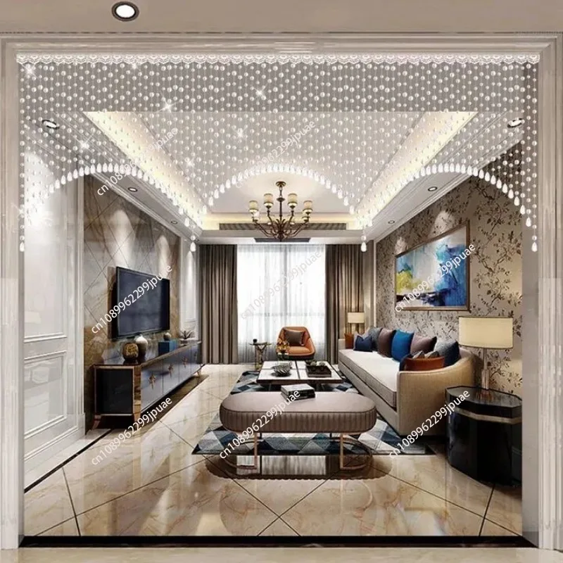 Занавеска из хрустального стекла с бусинами для гостиной спальни окна двери