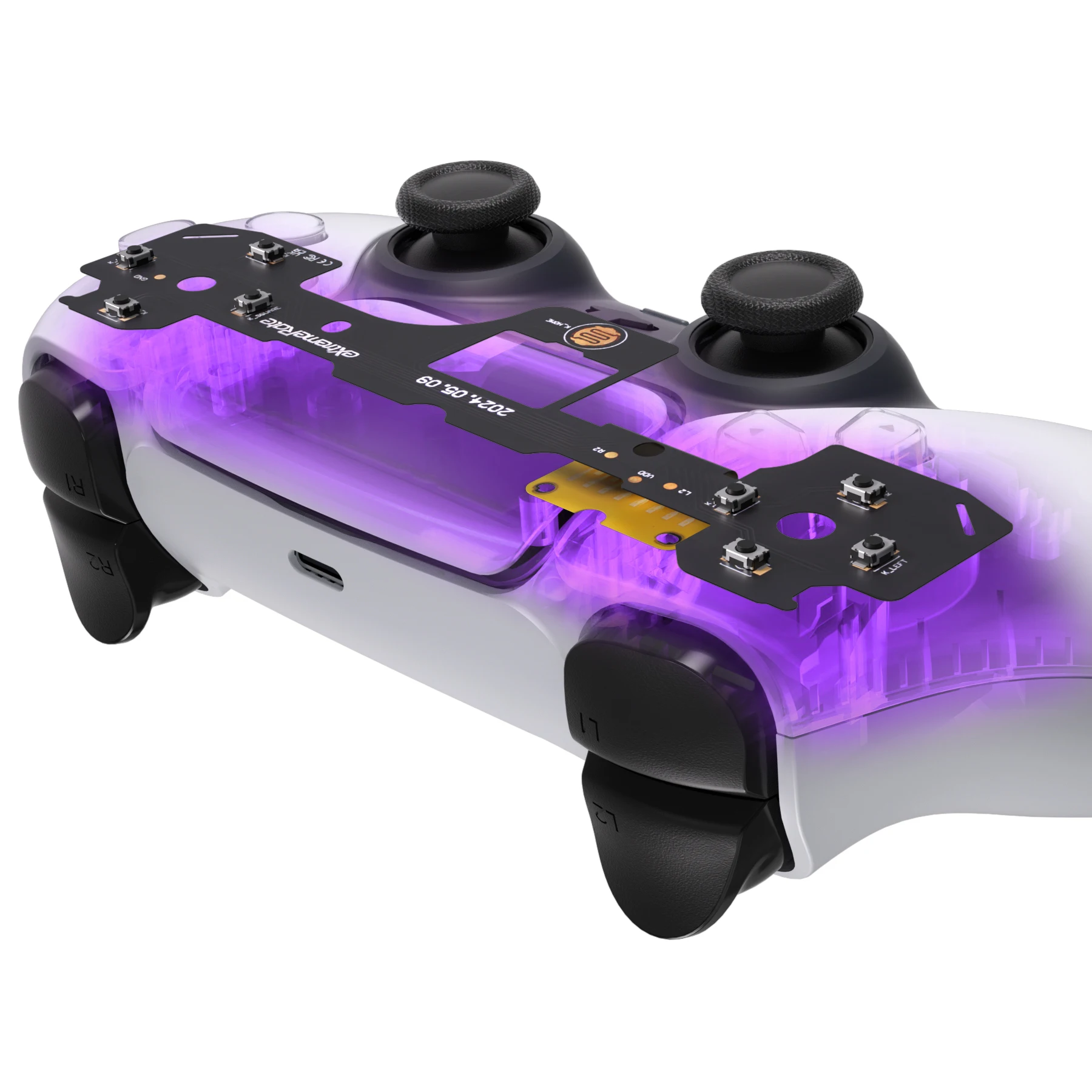 Фото Комплект eXtremeRate Face Clicky для контроллера PS5 BDM-030 BDM-040, жесткий силиконовый тактильный переключатель Dpad, кнопки действия, комплект щелчков мыши №1