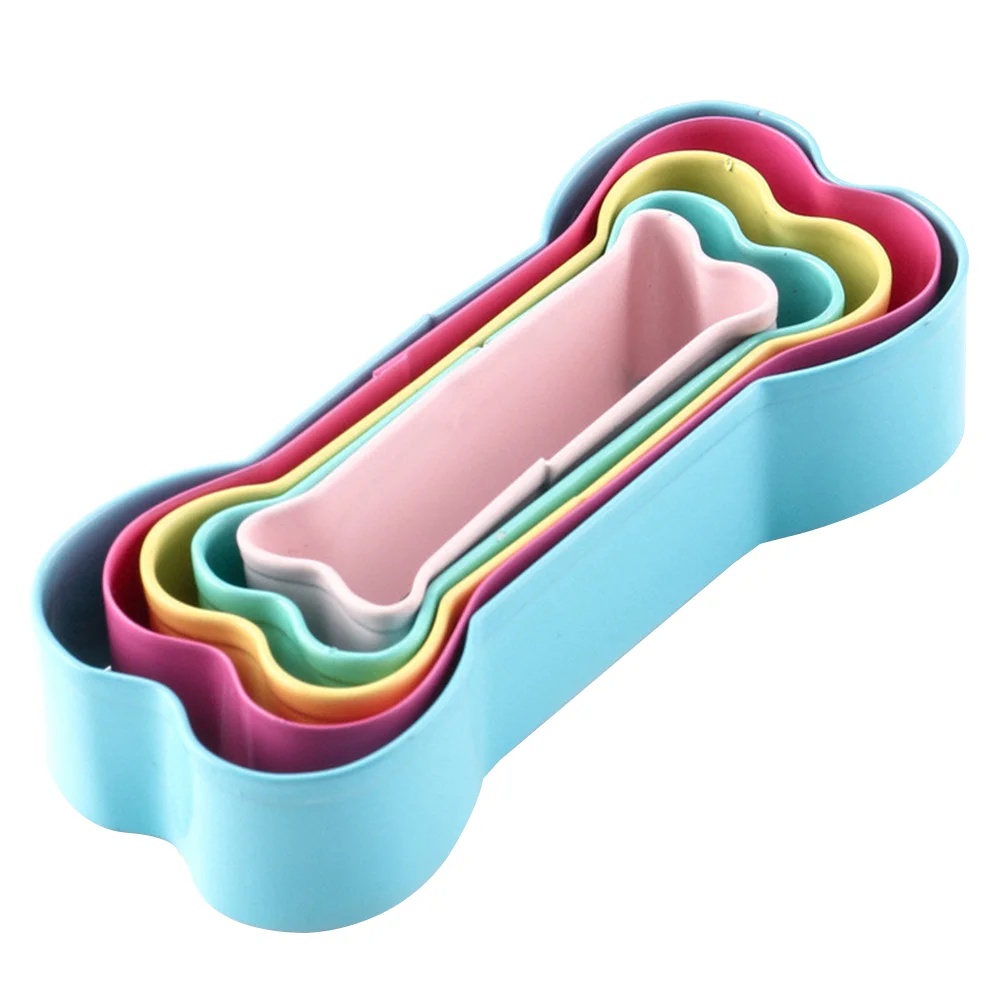 

5PCS Cookie Cutters Candy Making Supplies Cake Chocolate Bar Molds Chocolate Sucker Molds Fudge Molds Dog Bone Decoratios