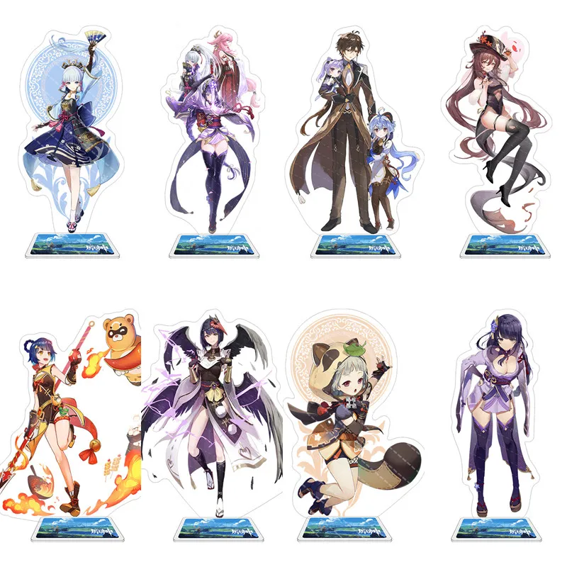 

Genshin Impact Anime Figure Acrylic Stand Model Toy Hutao Xiao Kazuha Ayaka Beelzebul Yae MikoHu Tao Characters Cartoon