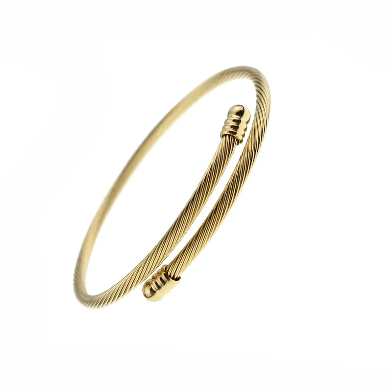 

Браслет CTB2 из нержавеющей стали золотого цвета с подвеской-буквой