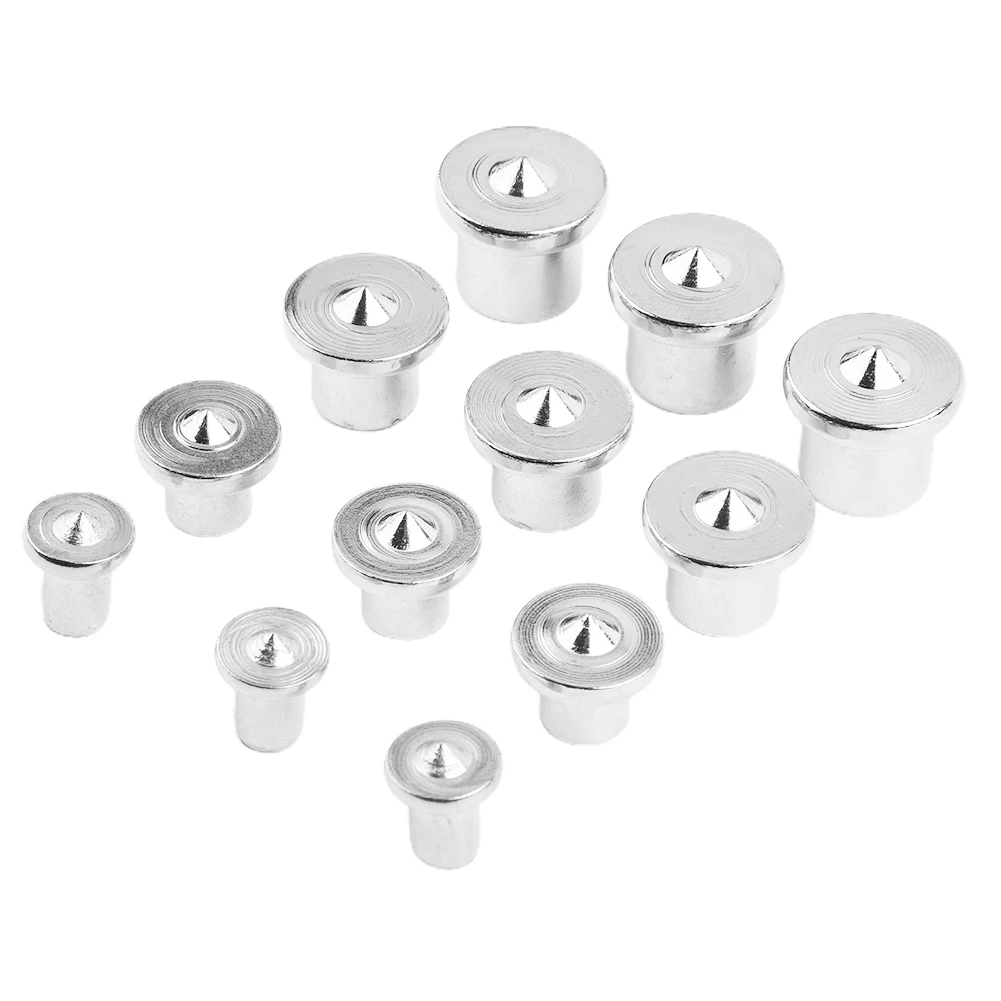 

12Pcs Dowel Drill Center Points Pin Wood Timber Marker Hole Tenon Center Set Locator Locating Pins 6/8/10/12mm