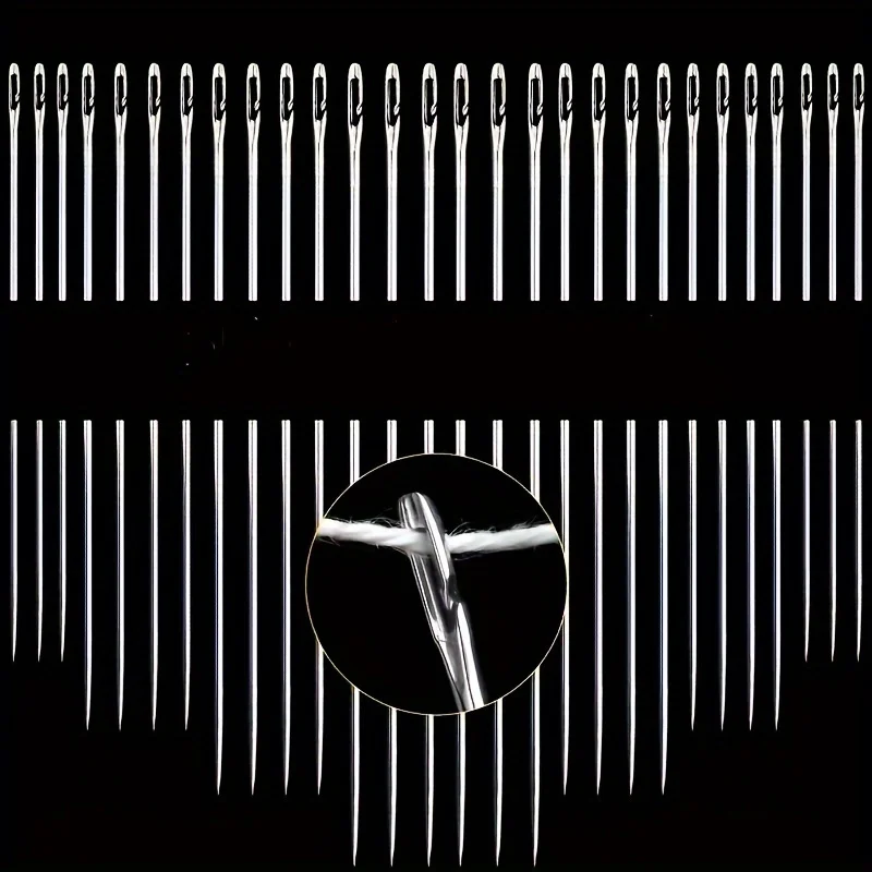 60 шт. иглы для шитья с деревянной трубкой