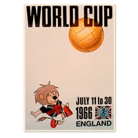 1966 england fifa world cup retro football pictures wall chart vintage kraft posters and prints painting wall sticker home decor