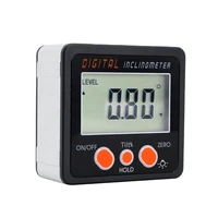 portable mini digital protractor inclinometer with magnet digital level box with magnets base digital angle level