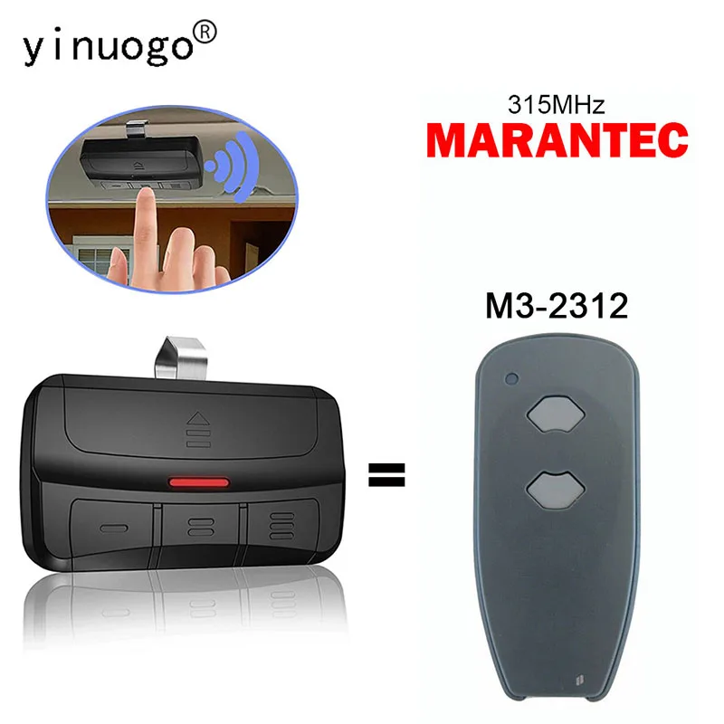 MARANTEC M3-2312 Garage Door Remote Control Duplicator 315MHz MARANTEC M3 2312 Gate Remote Control Garage Door Opener Command