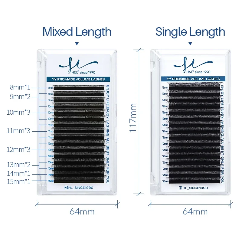 Накладные ресницы Y-образной формы для наращивания