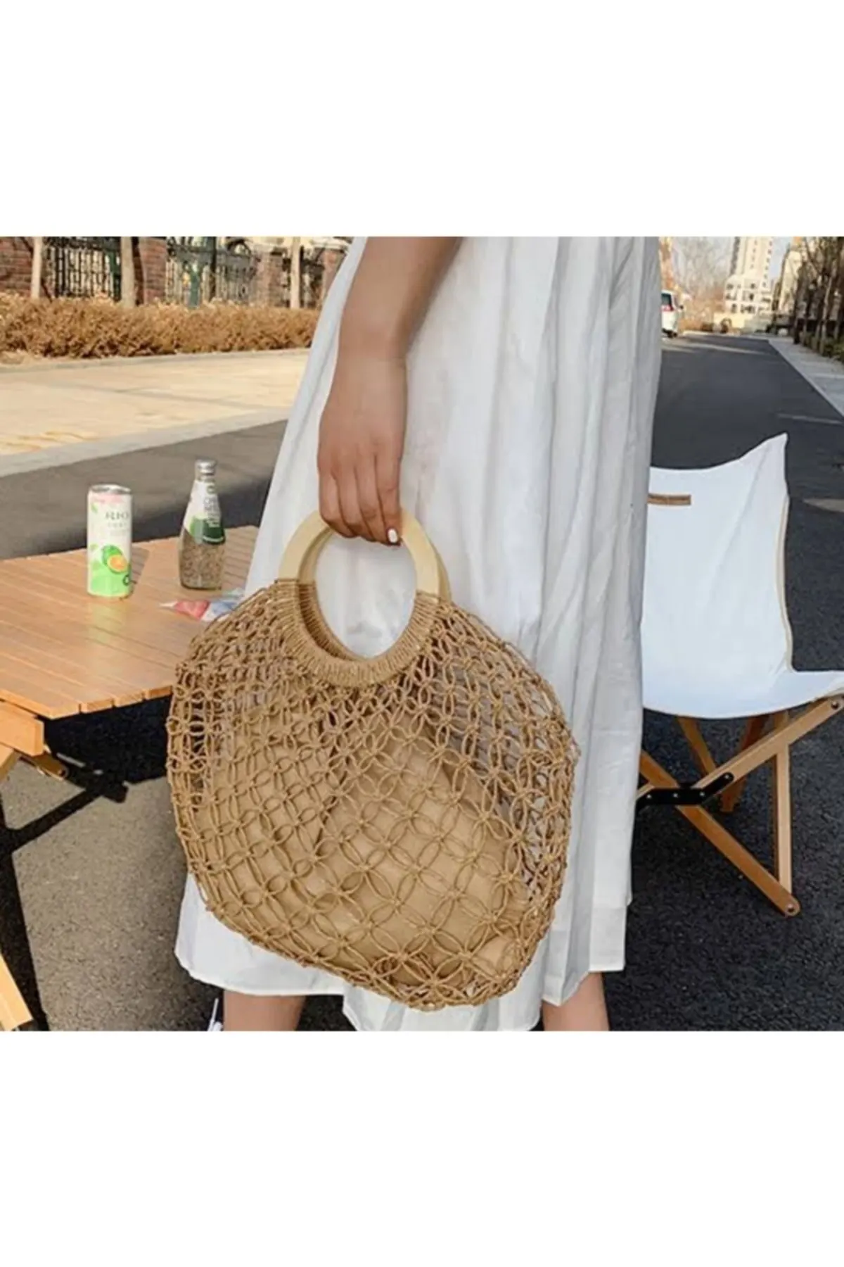 

Женская пляжная Соломенная Сумка-тоут ручной работы, модная летняя вместительная сумка на плечо с рисунком, фото