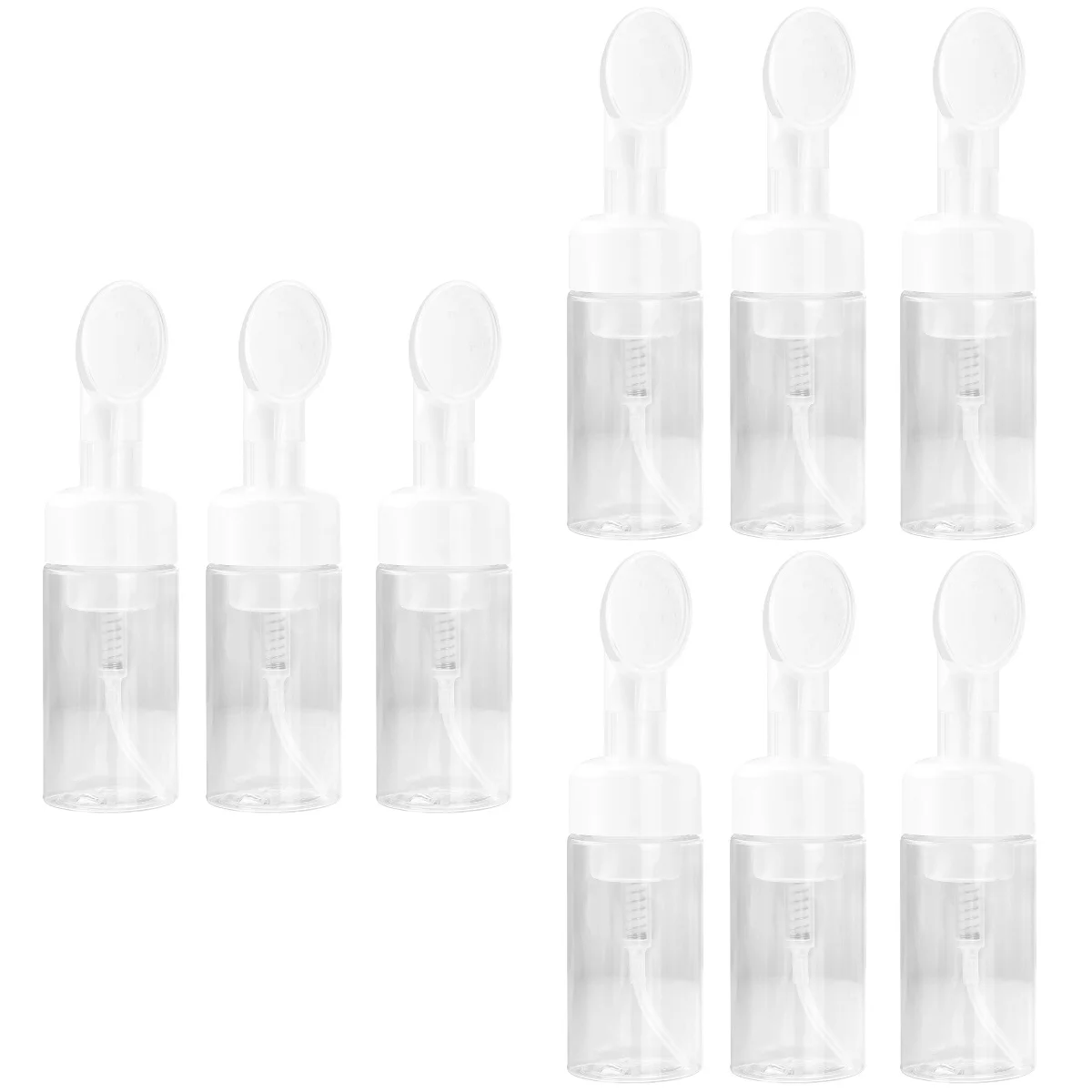 

pcs Plastic Storage Bottle Brush Foaming Containers Portable Sub Bottles