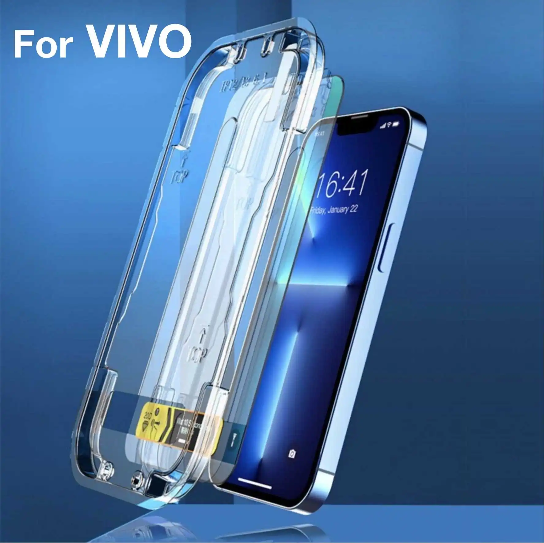 for VIVO Y33 Y52S Y53S Y54S Y55S Y73S Y74S Y76S Y72 Y77 Y77E Screen Protector Glass Explosion-proof Protective with Install Kit