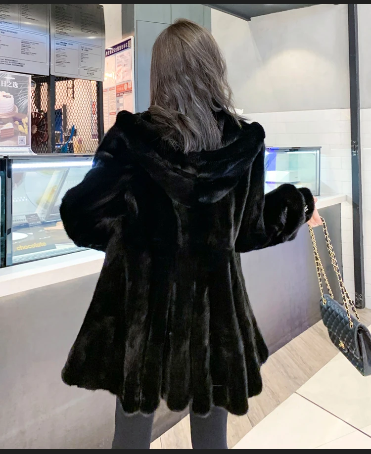 Real Coats Women Jacket Fur Mink Fur Thick Winter High Street Other Yes Real Fur Super Hot Winter Women's Coat