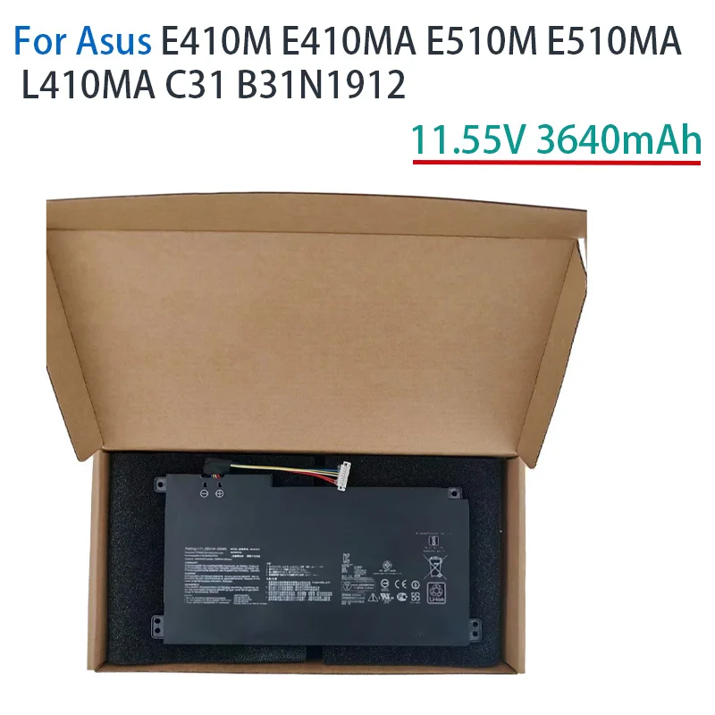 Фото НОВЫЙ 100% оригинальный аккумулятор Asus 11.55V 3630mAh E410M E410MA E510M E510MA L410MA C31 B31N1912 №1