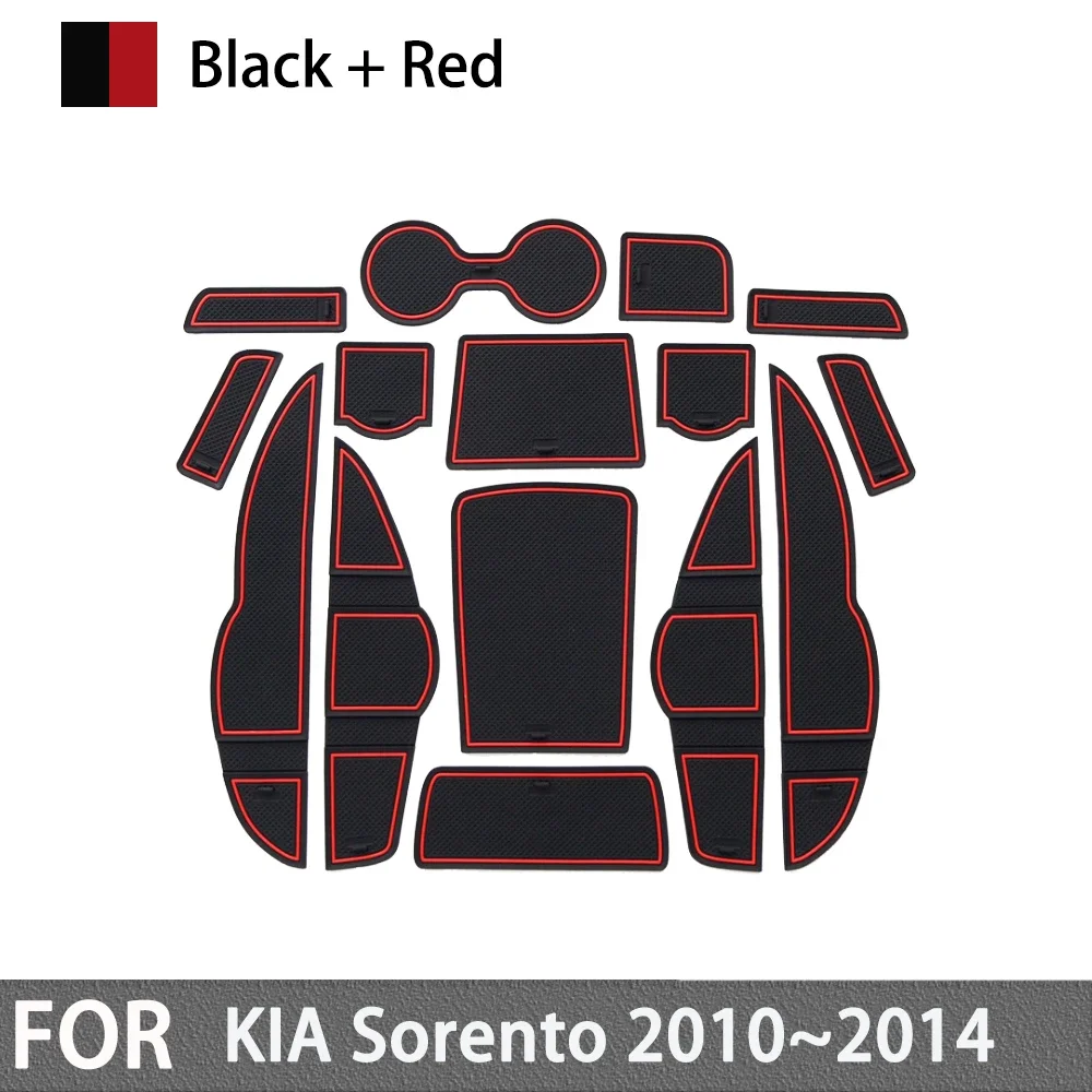 

Нескользящий Резиновый коврик для подставки, дверной паз для KIA Sorento XM 2010 2011 2012 2013
