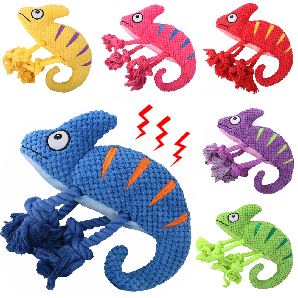 

Plush Lizard Soft Dog Stuffed for Large Dogs Cute Pet Chew Toy Interactive Intimate Supplies Fleece Squeaky Toys Indestructible