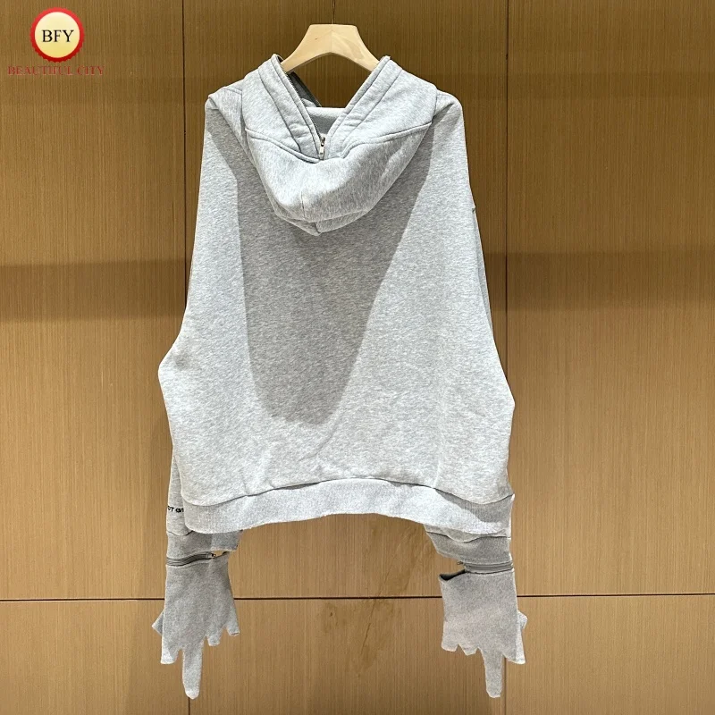 25ssGRAILZ ProgectG/R мужские и женские 1:1 лучшее качество с капюшоном винтажные полые