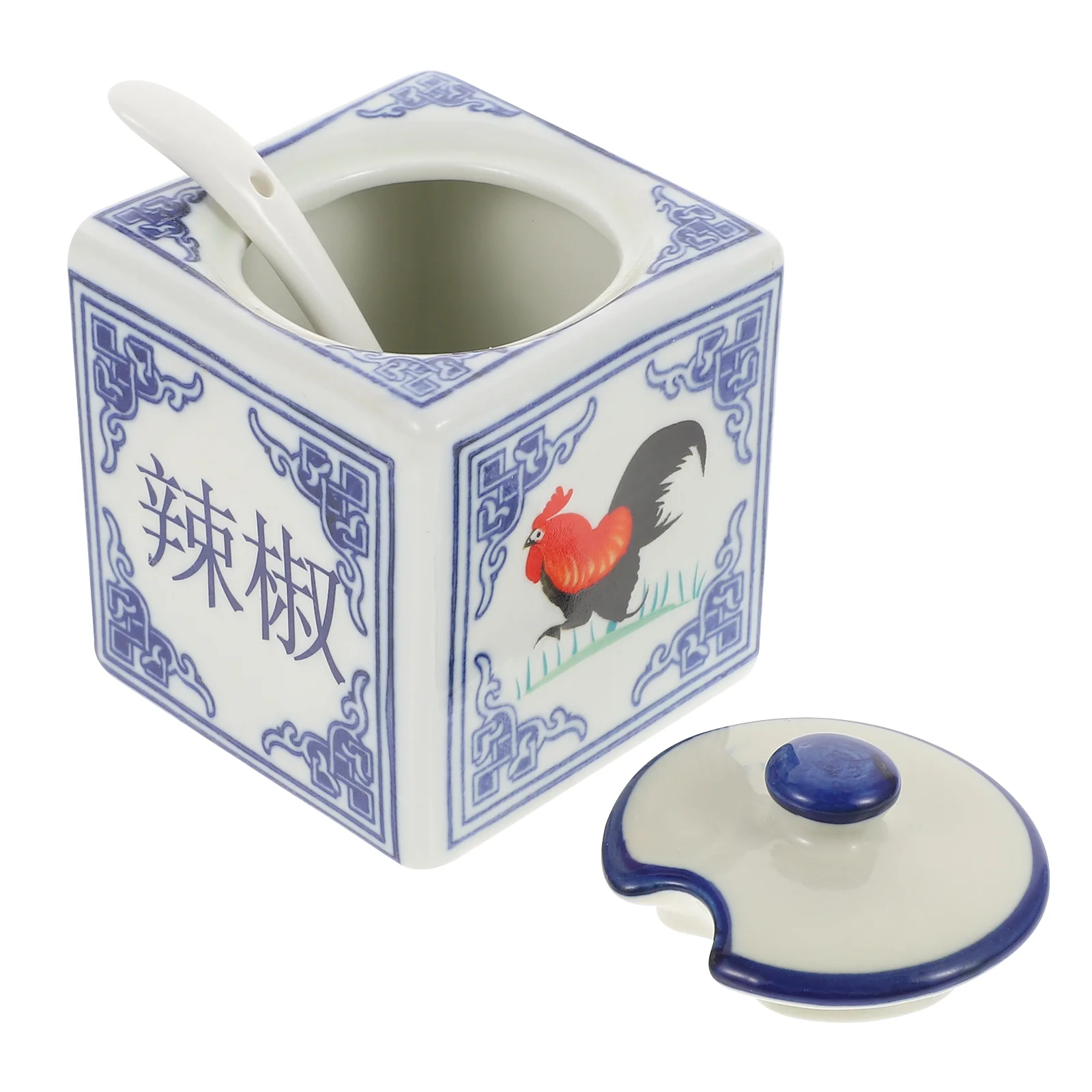 

Ceramic Pepper Pot Pepper Storage Jar Creative Condiment Jar Seasoning Bottle Chic Condiment Pot for Restaurant Kitchen