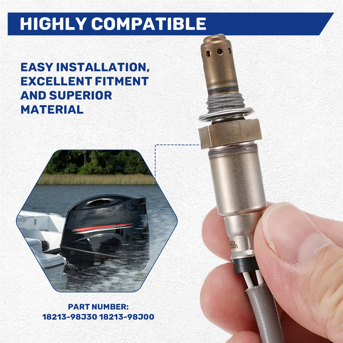 18213-98J30 Подвесной датчик кислорода Датчик O2 подходит для подвесного двигателя Suzuki