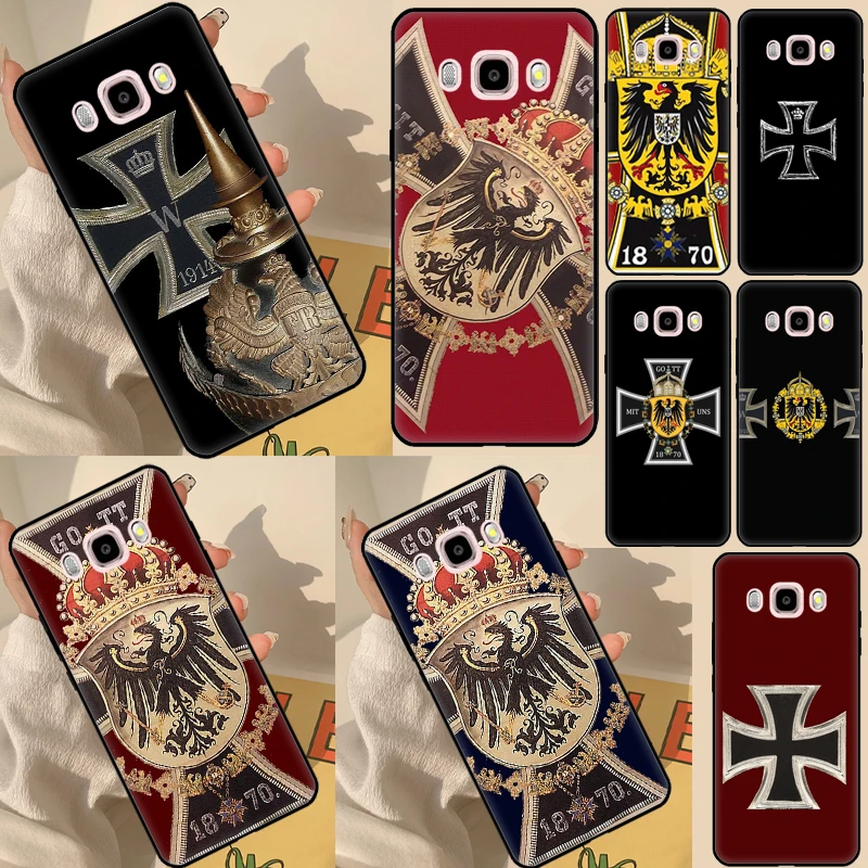 

Немецкий чехол с железным крестом 1870 Gott mit Uns для Samsung Galaxy J8 2018 A3 A5 J1 2016 J3 J5 J7 2017 A6 A7 A8 A9 J4 J6 Plus, чехол