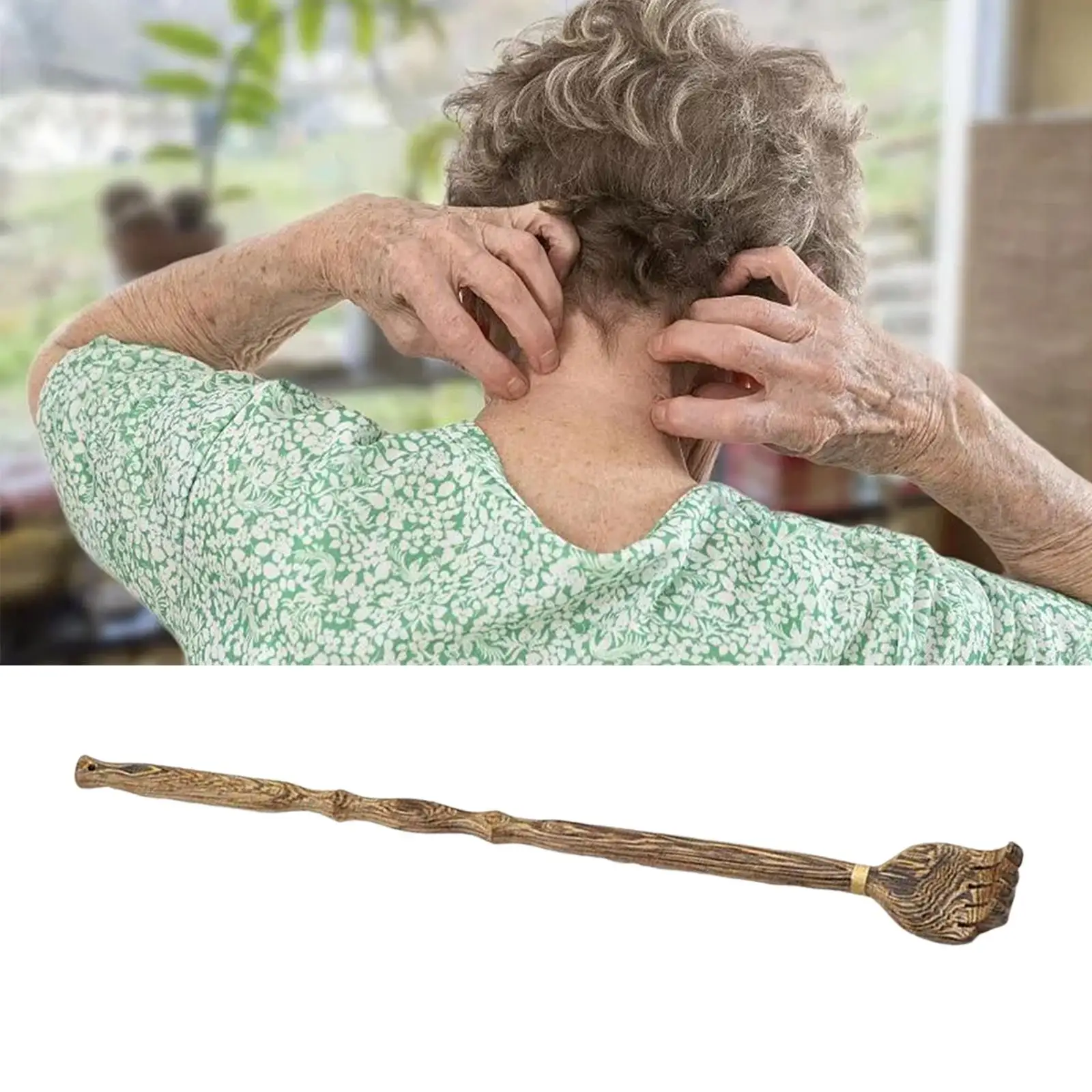 

Деревянная чесалка для спины, 48 см, портативная чесалка для массажа тела, для офиса, дома, для мужчин, женщин, мужчин, детей, массажер, чесалка для лица, головы, ног