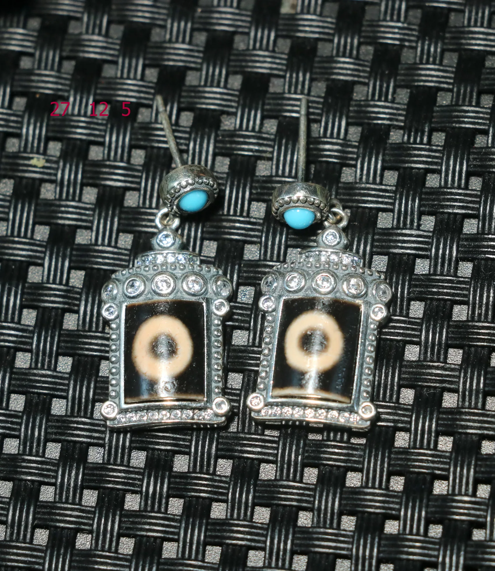 Уникальные тибетские старые кольца A Pair Energy из драгоценного камня