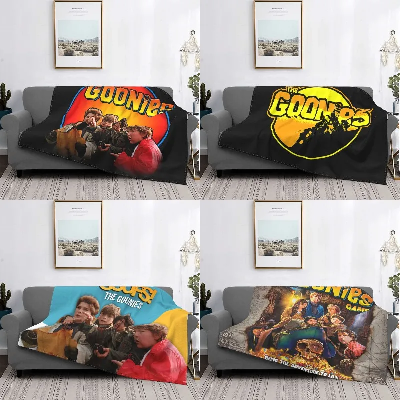 

Sofa Fleece The Goonies Movie Throw Blanket Flannel Never Say Die Sloth Chunk Fratelli Skull Pirate Blankets for Bed Home Couch