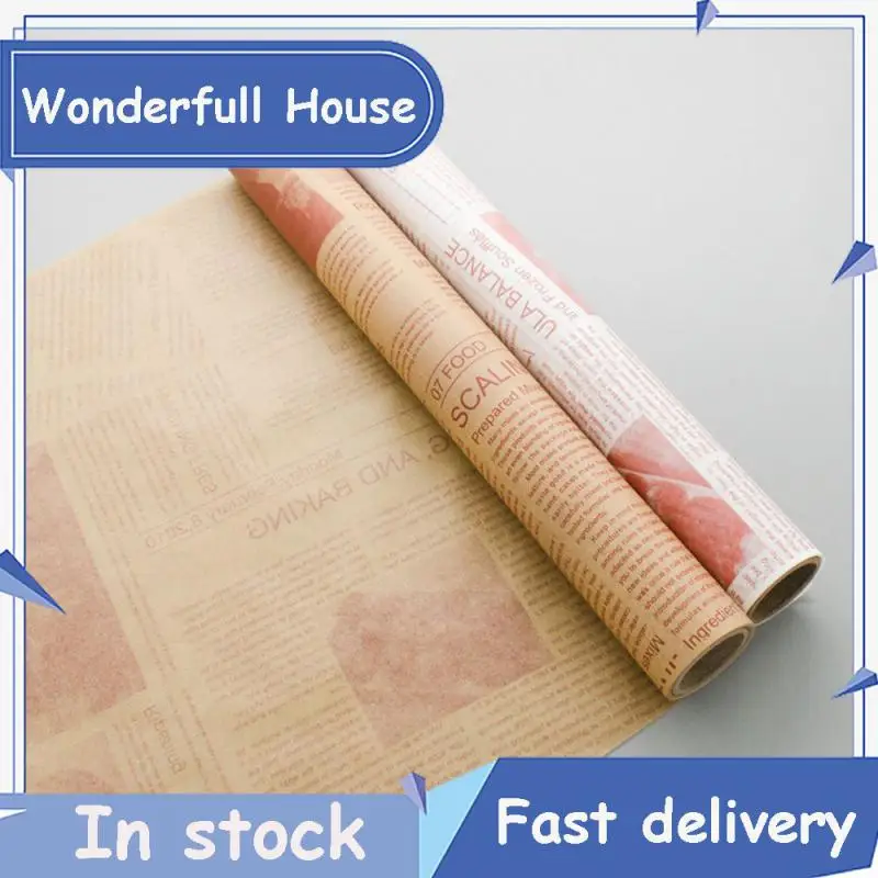 

New Food Wrapper Paper Oil-proof Reusable Food Grade Grease Paper 8m For Bread Sandwich Burger Fries Greaseproof Paper