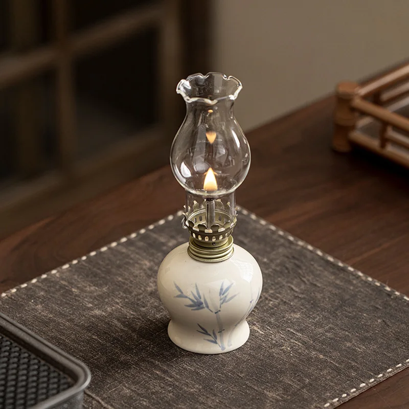 Керосиновые фонарики в китайском стиле ретро ручная роспись керамическая