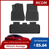 For Tesla 발매트 2021 2022 Model Y Floor Mats TPE Car Floor Mats First And Second Row Tapis Voiture