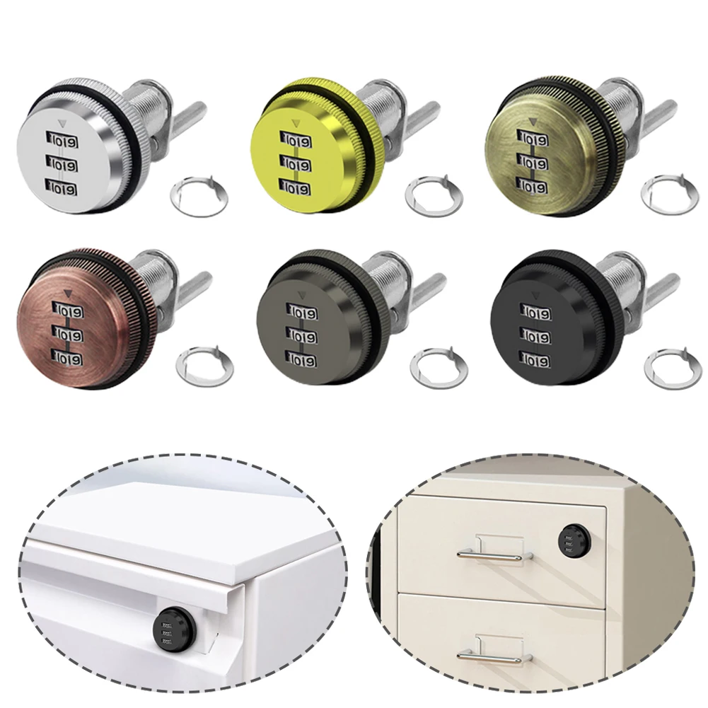 

Кодовый замок с цифровым кодом, комбинированный замок с почтовым отправлением, 3 шт., Новый шкафчик из цинкового сплава для фургонов, автодом...