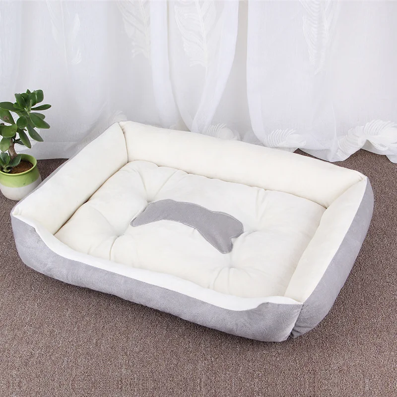 

Pet Large Dog Bed Warm House Candy-colored Square Nest Pet Kennel For Small Medium Large Dogs Cat Puppy Plus Size Dog Baskets
