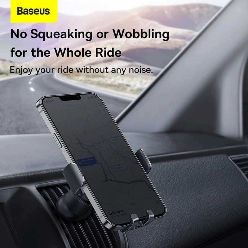 baseus gravity car phone holder for air vent car mount for samsung iphone xiaomi mobile phone holder car holder stand free global shipping