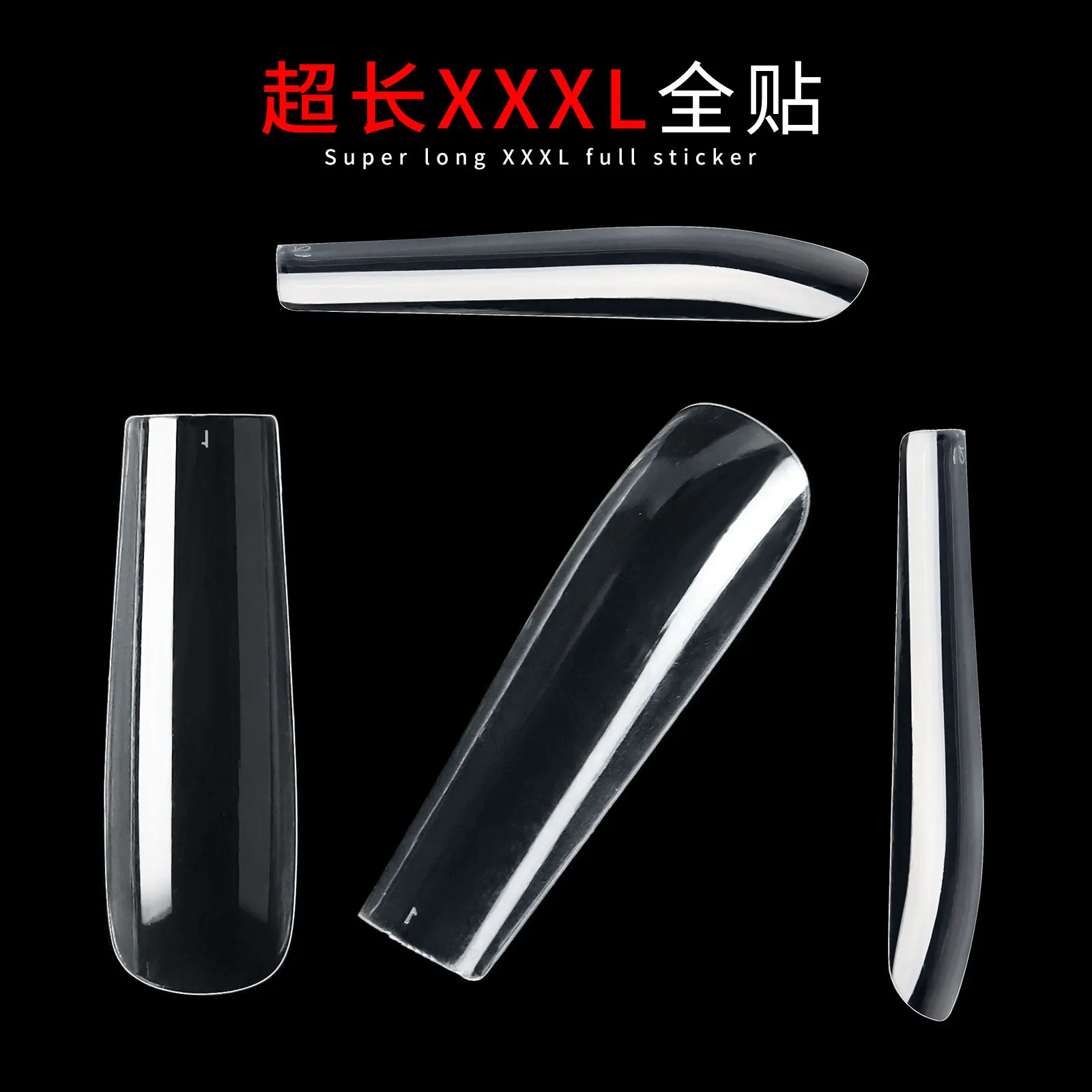 

Manicure Piece 500pcs/set Square Head Lengthened Full Stick Manicure Piece Nail Supplies For Profession Japanese Bag Armor Piece