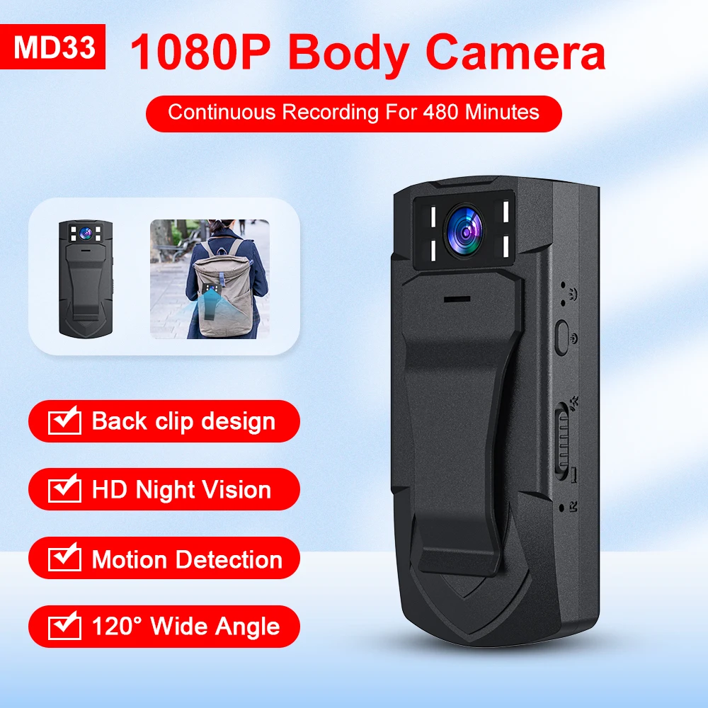 

Новинка 2023, MD33 камера заднего вида с широким углом обзора 120 градусов, HD 1080P, Мобильная камера с инфракрасным ночным видением