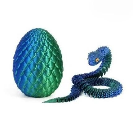 

Статуэтка 3D печать яйца с змеей пластик