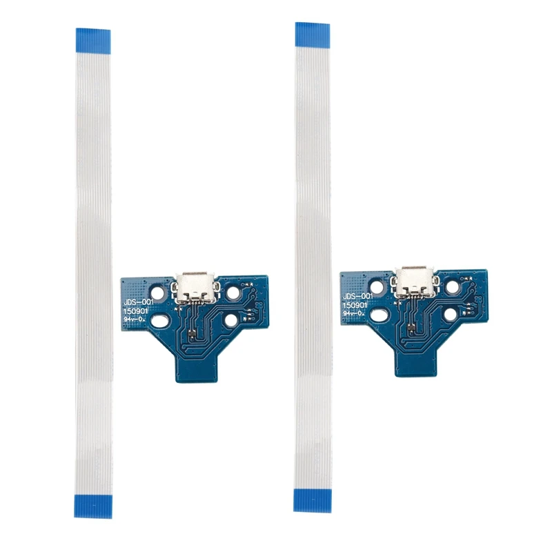 

4 комплекта для Playstation 4 для контроллера PS4, запасные части с 14-контактным кабелем, USB-порт для зарядки, розетка, панель