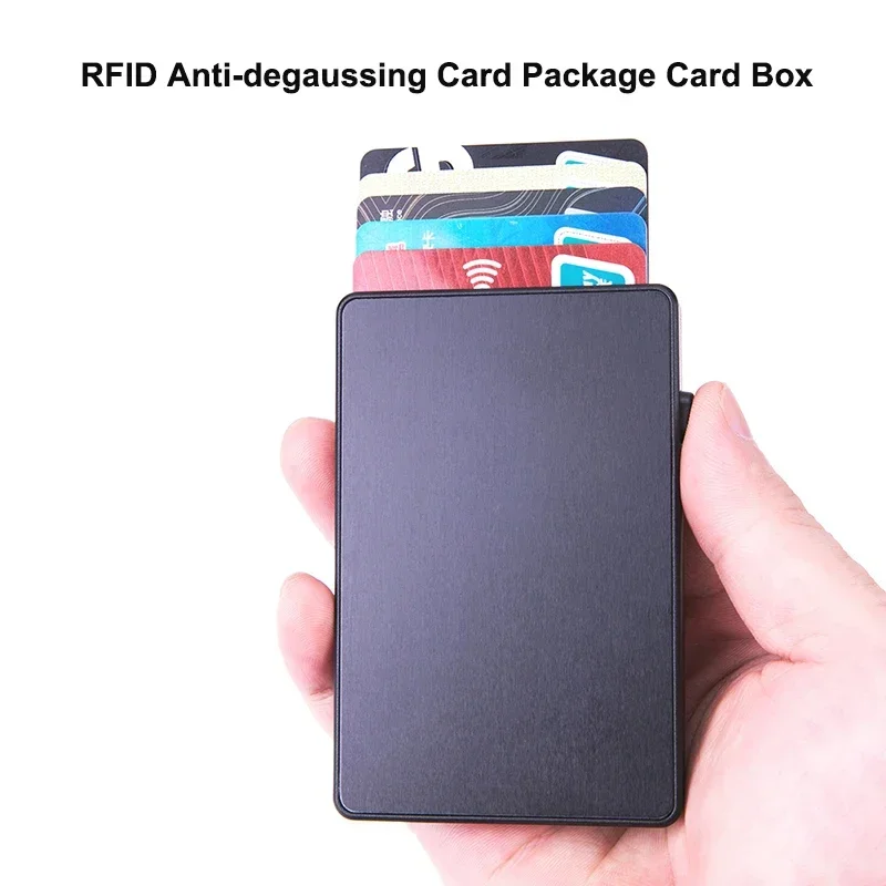 Ультратонкий кошелек для кредитных карт из алюминиевого сплава с технологией RFID