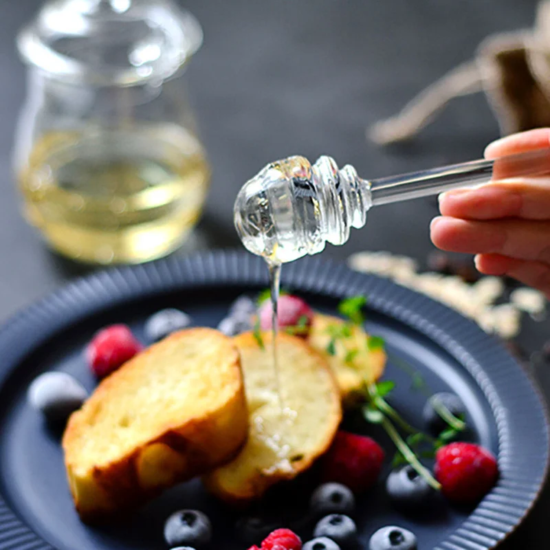 

1 шт., стеклянная ложка для меда, 15 см, с длинной ручкой