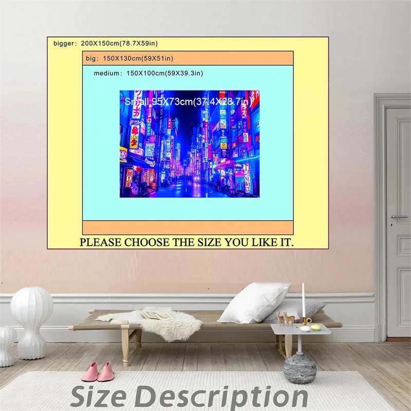 Настенный гобелен в стиле хиппи для спальни гостиной