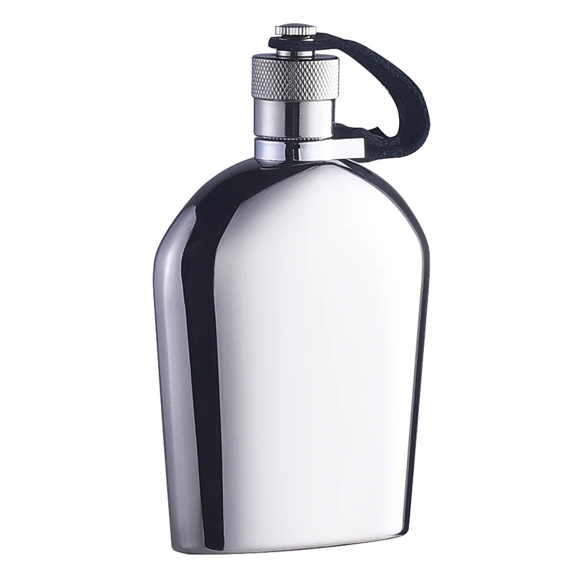 Retro Hip Flask Personalized Stainless Steel Portable Outdoor Sealed Jar Whisky Hip Flask Metal Garrafa Whisky Hip Flask