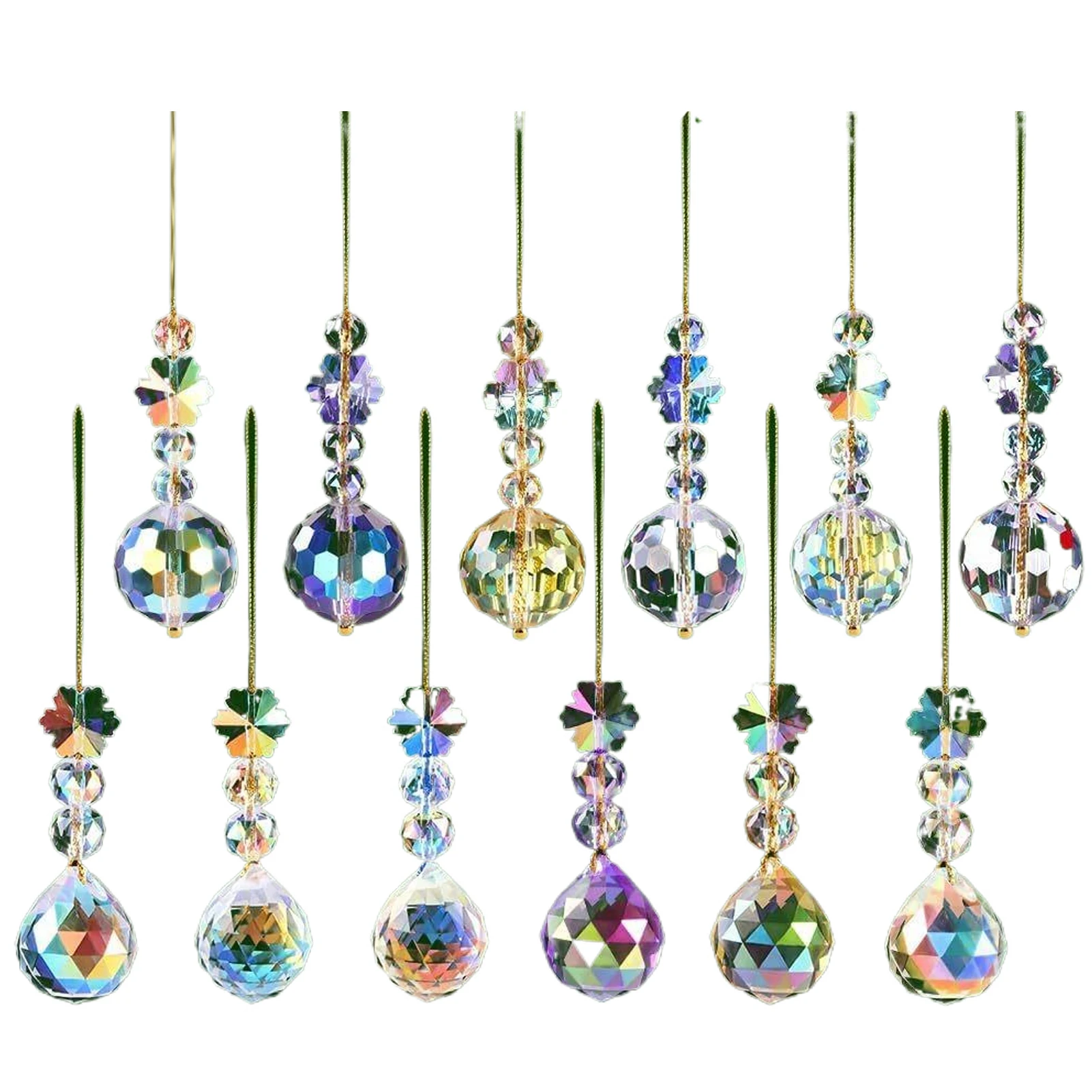 

Хрустальные мини-украшения для елки, 12 шт.