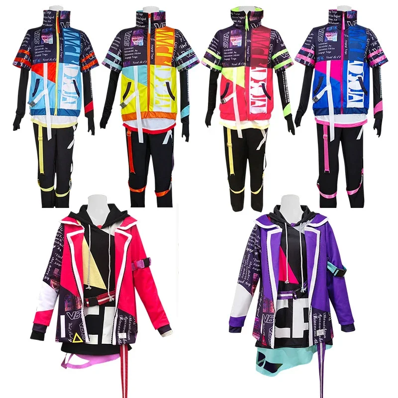 Aoyagi Toya Косплей Костюм Аниме Проект Sekai Colorful Stage Feat Vivid BAD SQUAD Топ Куртка Выступление