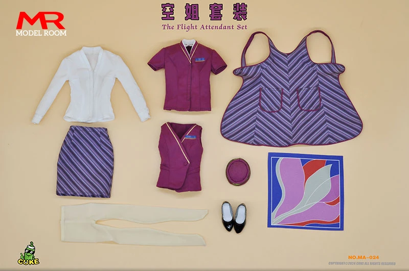 В наличии CUKE игрушки MA-024 1/6 Женская летная гарнитура комплект одежды модель