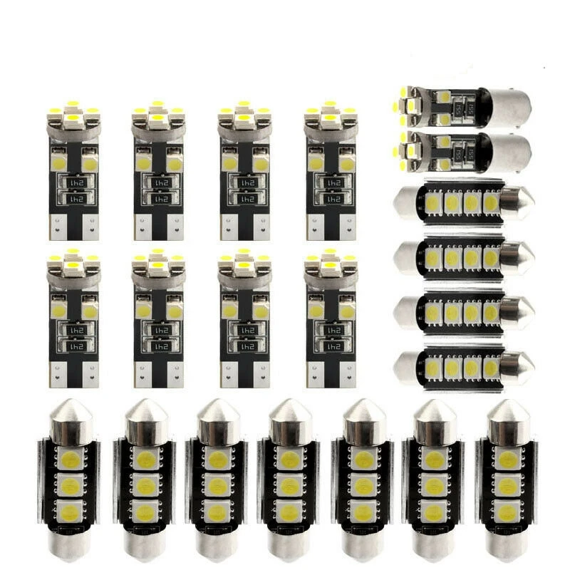 21X интерьерная фонарь для чтения детской лампы T10 BA9S 5050 яркая холодная белая лампа