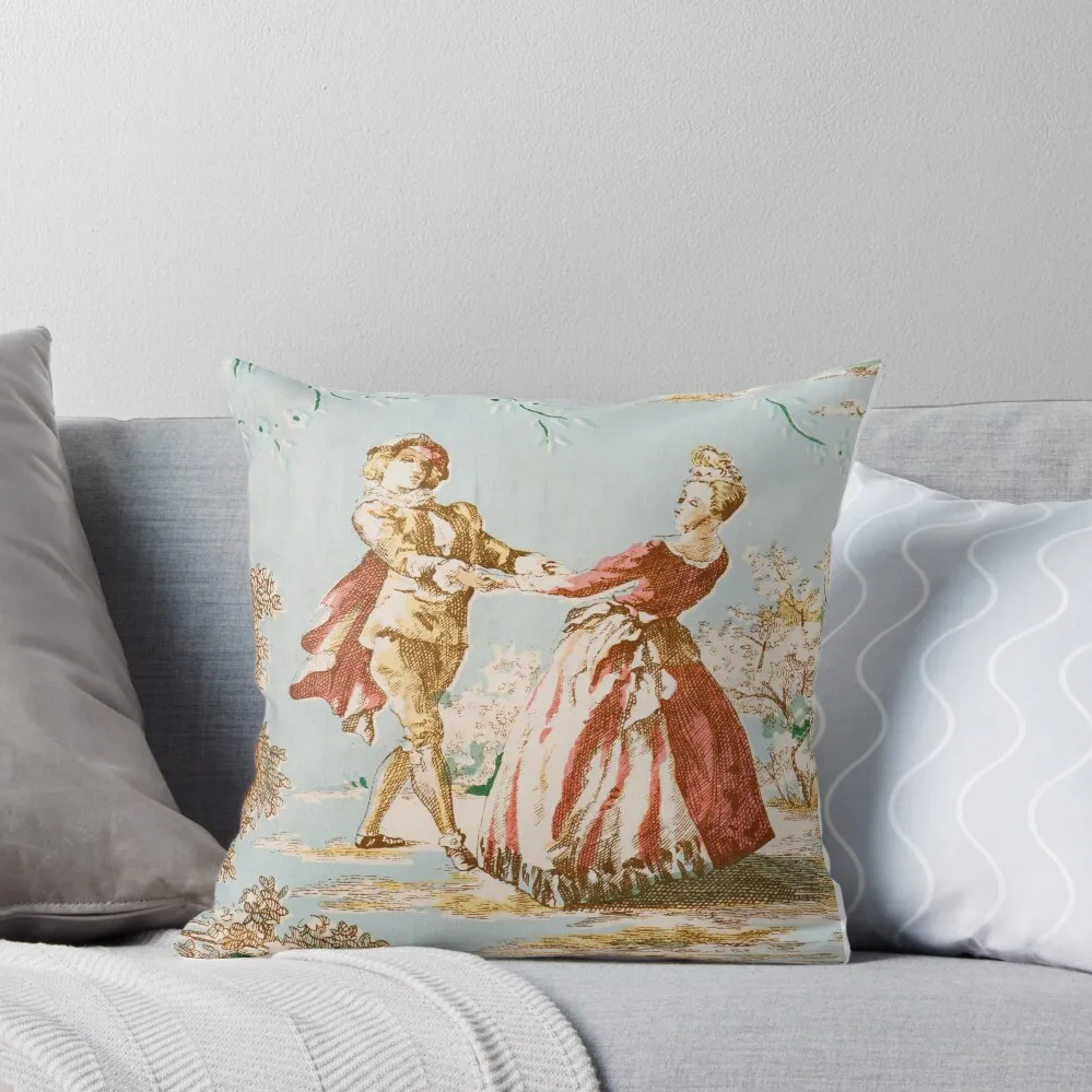 Состаренные тканевые подушки с принтом Jouy пользовательские фотографические для