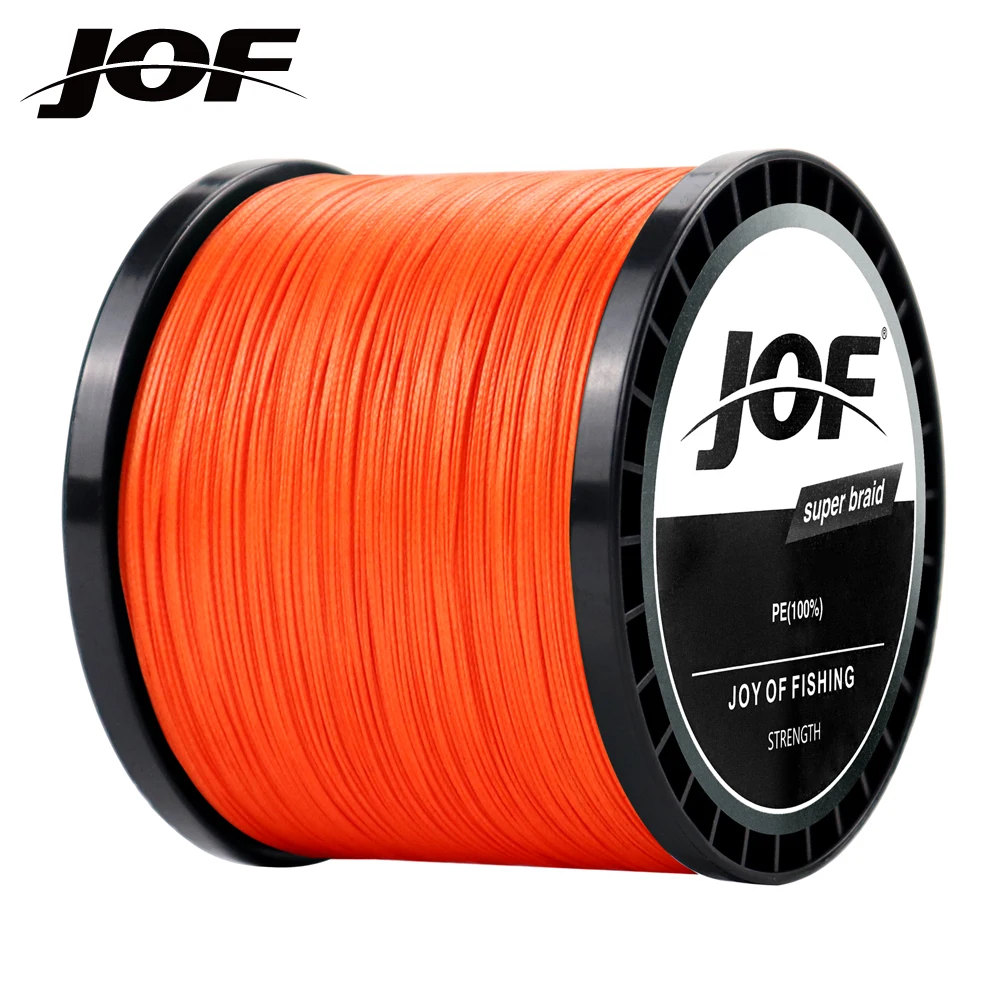 JOF 300M 500M 1000M Multicolour 100% PE 8 Braided Wire Multifilament Japanese Fishing Line 22-88LB Weaves Cord