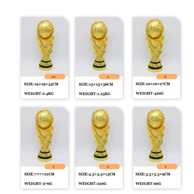 Золотая Смола Европейский Футбольный Трофей Чемпион золотой трофей талисман