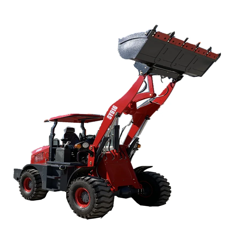 

Новый дизайн, 4-колесный фронтальный погрузчик-экскаватор-погрузчик SYNBON, многофункциональный трактор