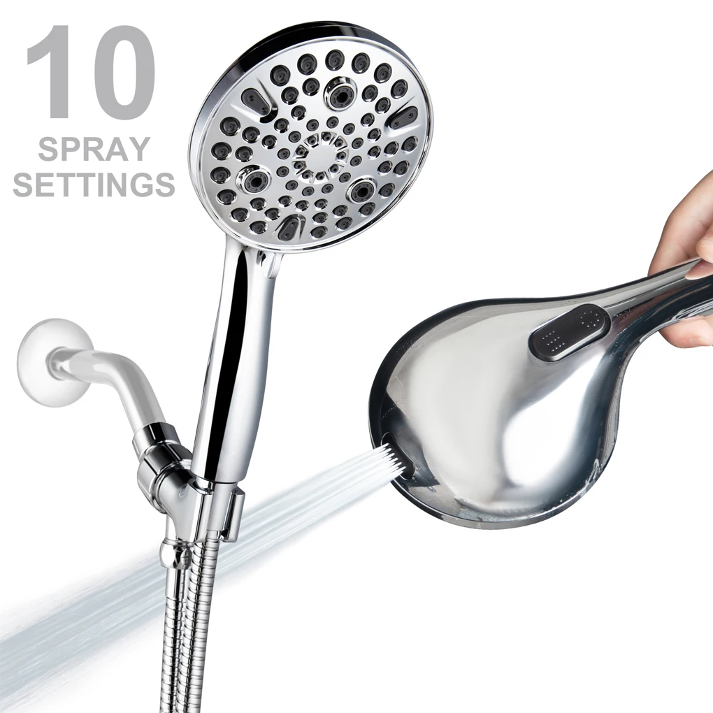 

Adjustable Shower Head Bathroom Handheld Showerhead Sprayer Hotel