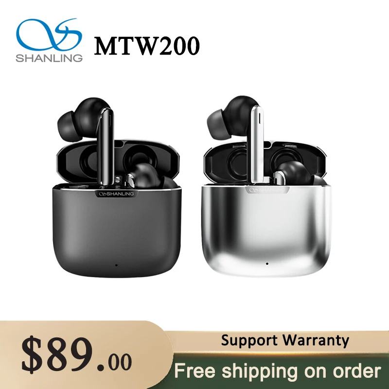 

SHANLING MTW200 TWS Ture Wireless Earphone Bluetooth 5.2Waterproof Sports Earbud Headset Support Aptx AAC SBC